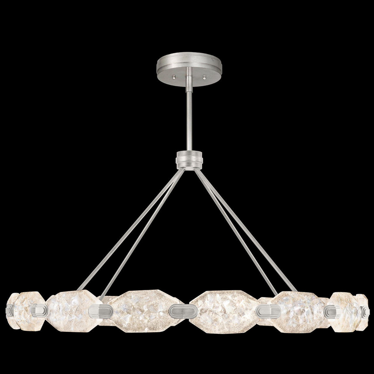 Allison Paladino Pendant, Round, 32-Light, LED, Silver, 48.5"W (873140-1ST GHP1)