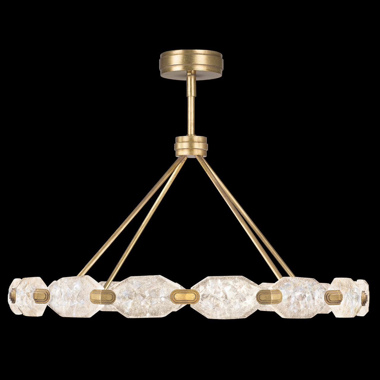 Allison Paladino Pendant, Round, 32-Light, LED, Gold, 48.5"W (873140-2ST GHP3)