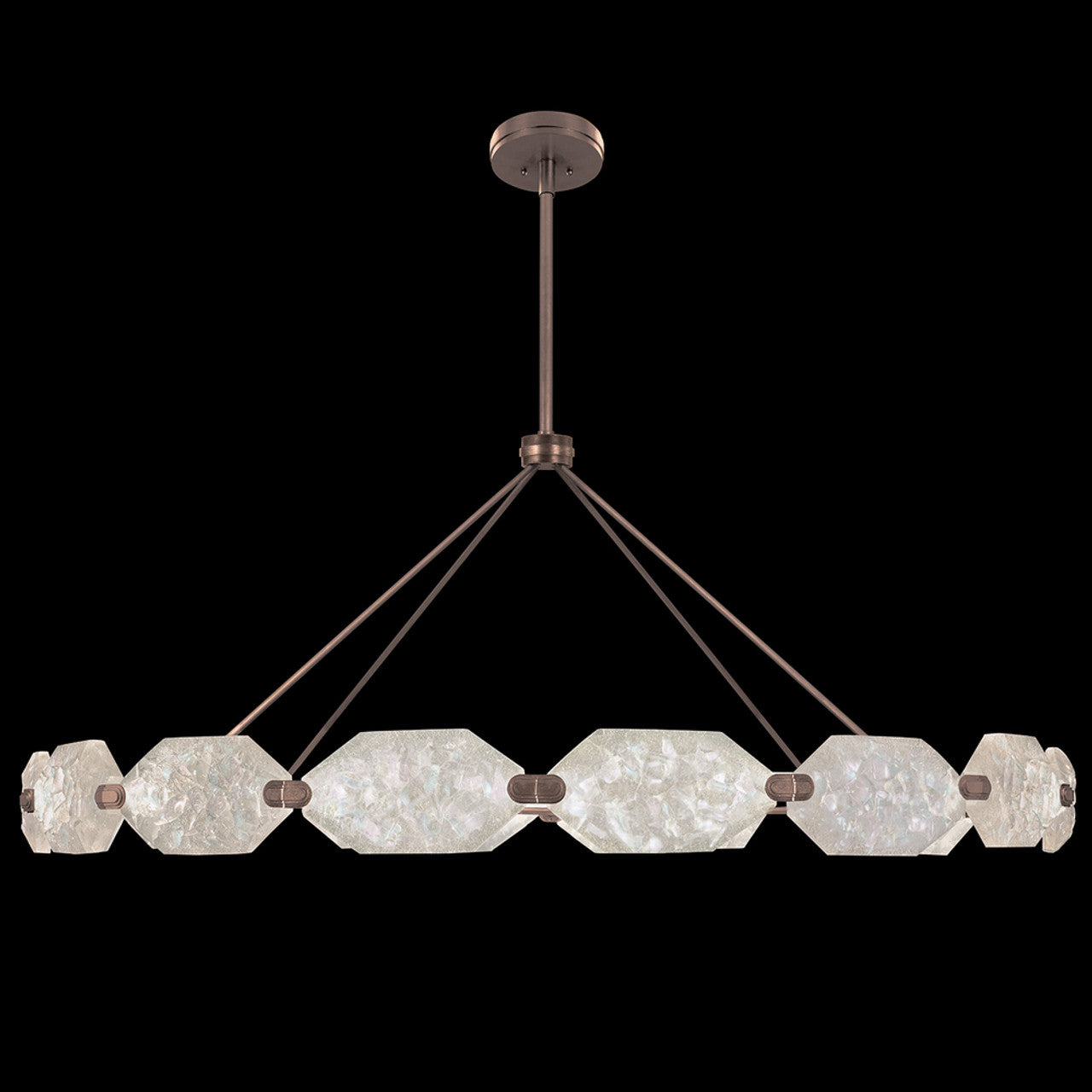 Allison Paladino Pendant, Round, 32-Light, LED, Bronze, 74"W (873140-31ST GHP6)