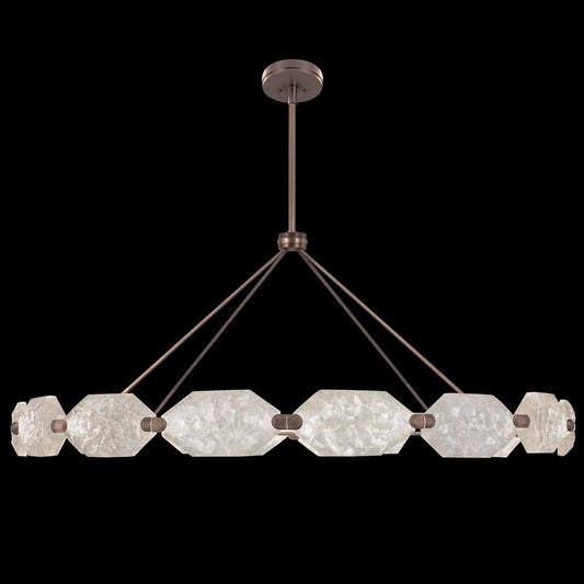 Allison Paladino Pendant, Round, 32-Light, LED, Bronze, 74"W (873140-31ST GHP6)