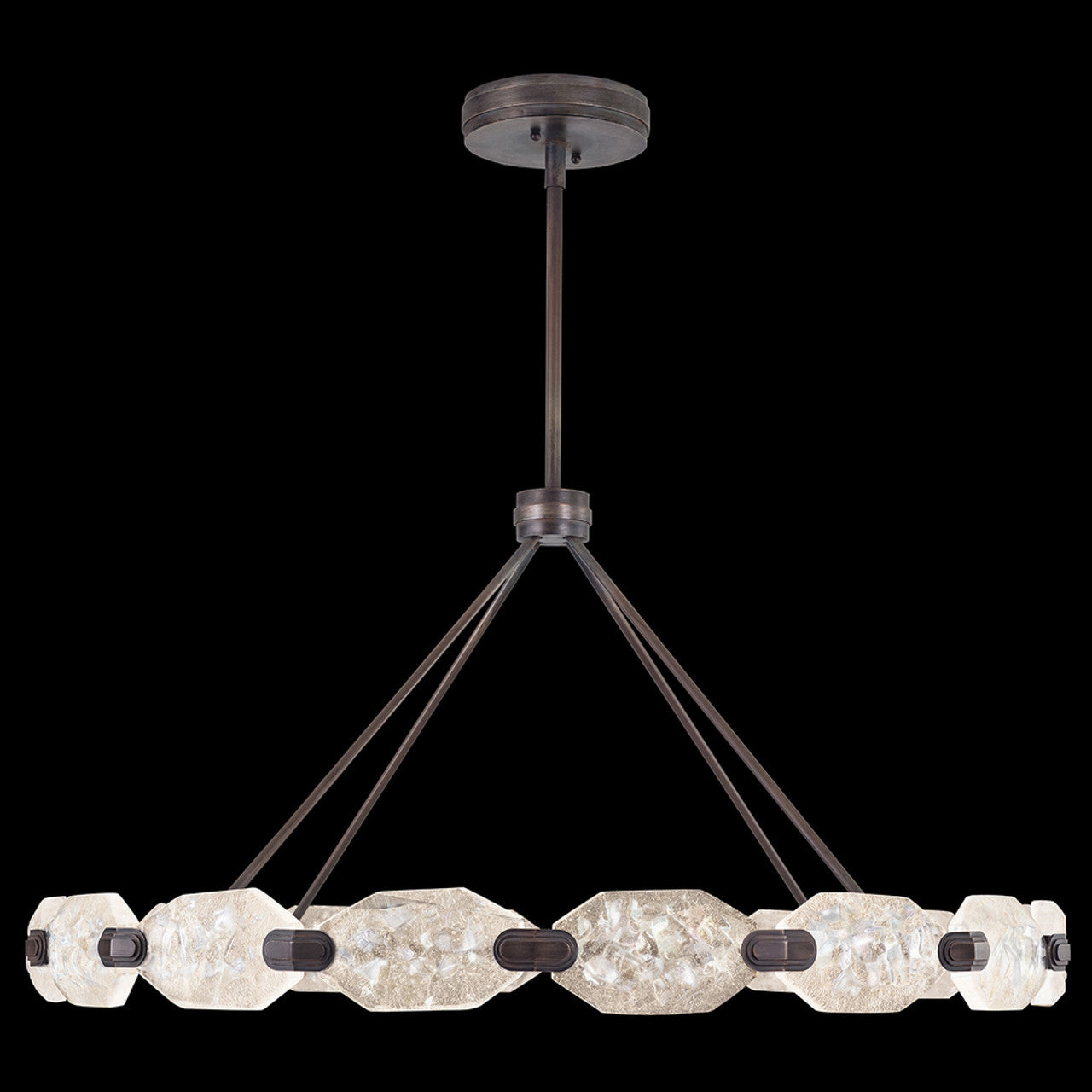 Allison Paladino Pendant, Round, 32-Light, LED, Bronze, 48.5"W (873140-3ST GHP5)