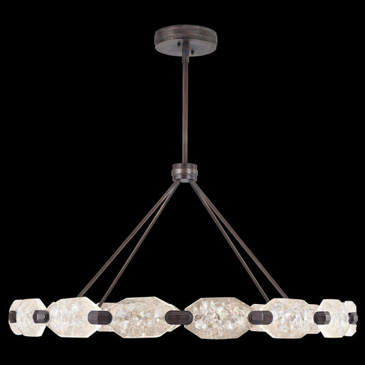 Allison Paladino Pendant, Round, 32-Light, LED, Bronze, 48.5"W (873140-3ST GHP5)