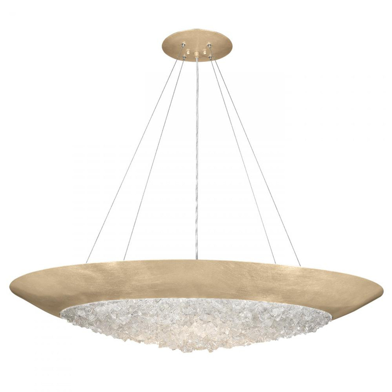 Arctic Halo Pendant, Round, 3-Light, Gold, 44"W (876540-1ST GJL6)