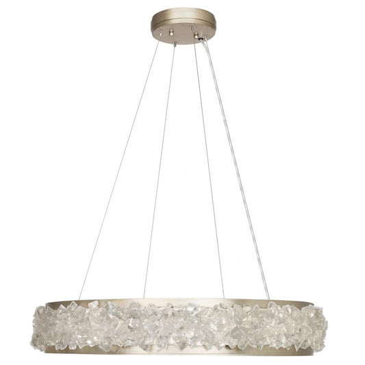 Arctic Halo Drum Shade Pendant, Round, 12-Light, Gold, 30"W (878140-1ST GJLM)