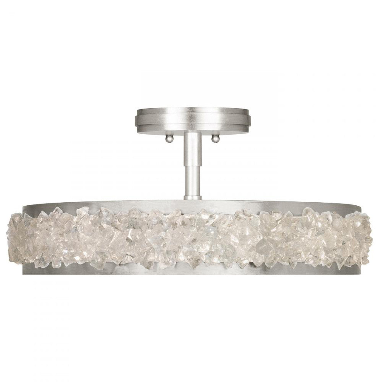 Arctic Halo Semi-Flush Mount, Round, 3-Light, Silver, 23"W (879940ST GKL1)