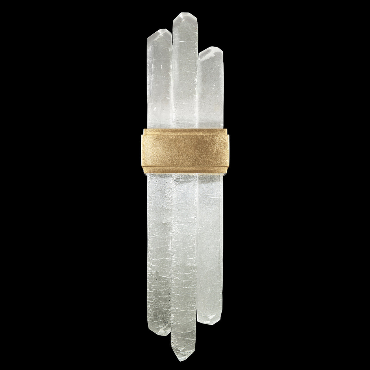 Lior Wall Sconce, 2-Light, LED, Gold Leaf, Illuminated Rock Crystal, 21"H (882250-2ST GKM0)