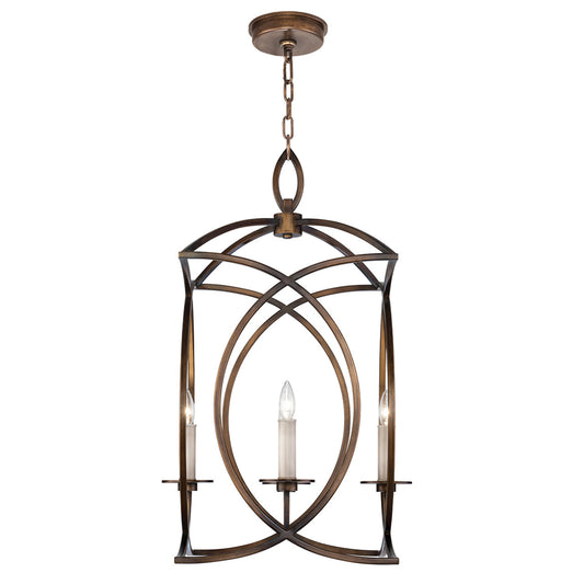 Cienfuegos Chandelier, Square, 4-Light, Antique Bronze, 19.5"W (887740-1ST KEFE)