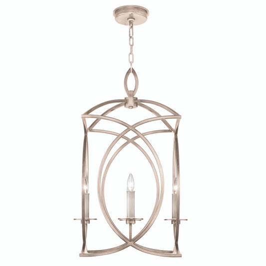 Cienfuegos Chandelier, Square, 4-Light, Weathered Griege Patina, 19.5"W (887740-2ST KEFC)