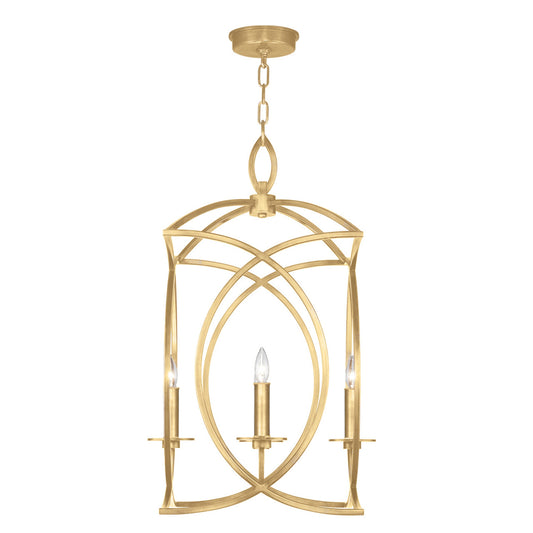 Cienfuegos Chandelier, Square, 4-Light, Gold Leaf, 19.5"W (887740-SF3 NK1K)