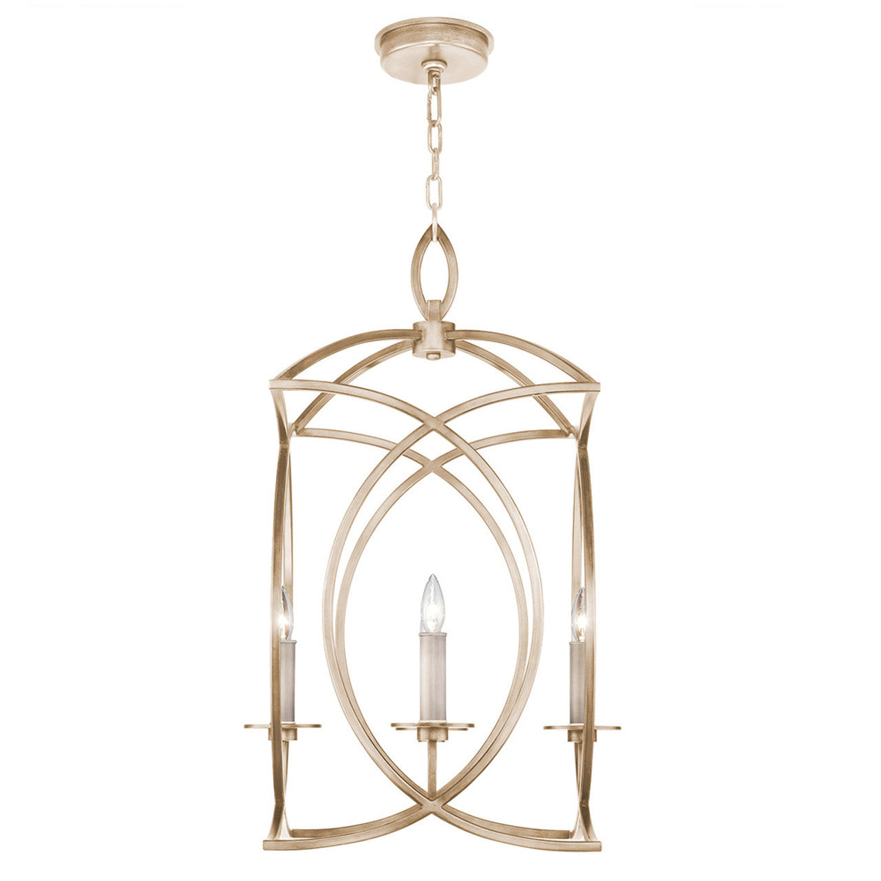 Cienfuegos Chandelier, Square, 4-Light, Gold, 19.5"W (887740-3ST KEF9)