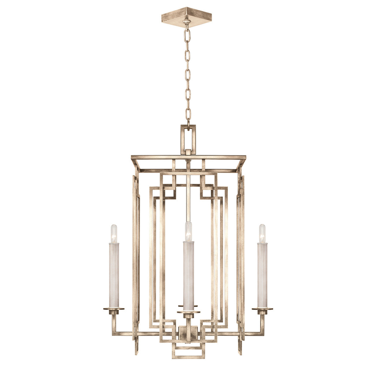 Cienfuegos Chandelier, Square, 4-Light, Gold, 22"W (889040-3ST KEE2)