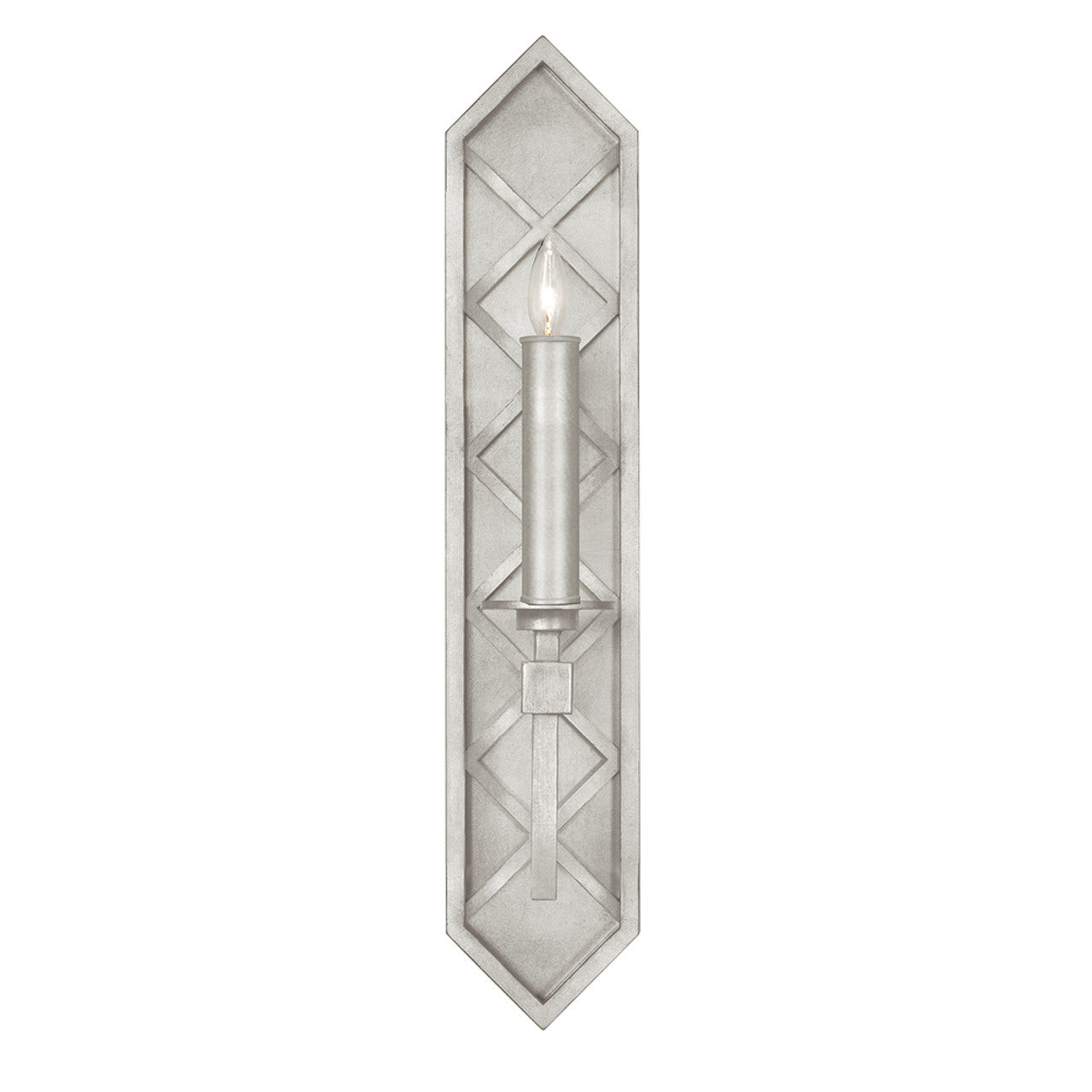 Cienfuegos Wall Sconce, 1-Light, Silver Leaf, 25"H (889550-SF4 NKY6)