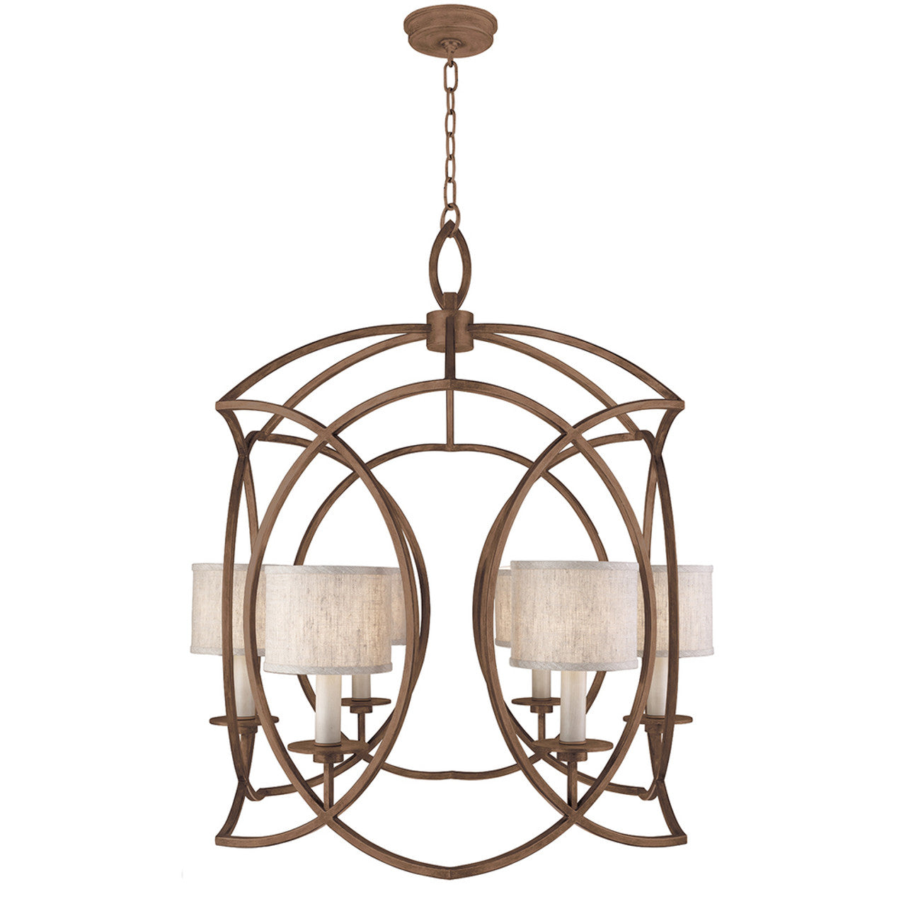 Cienfuegos Chandelier, Round, 6-Light, Antique Bronze, 30.5"W (889840-11ST KEDA)