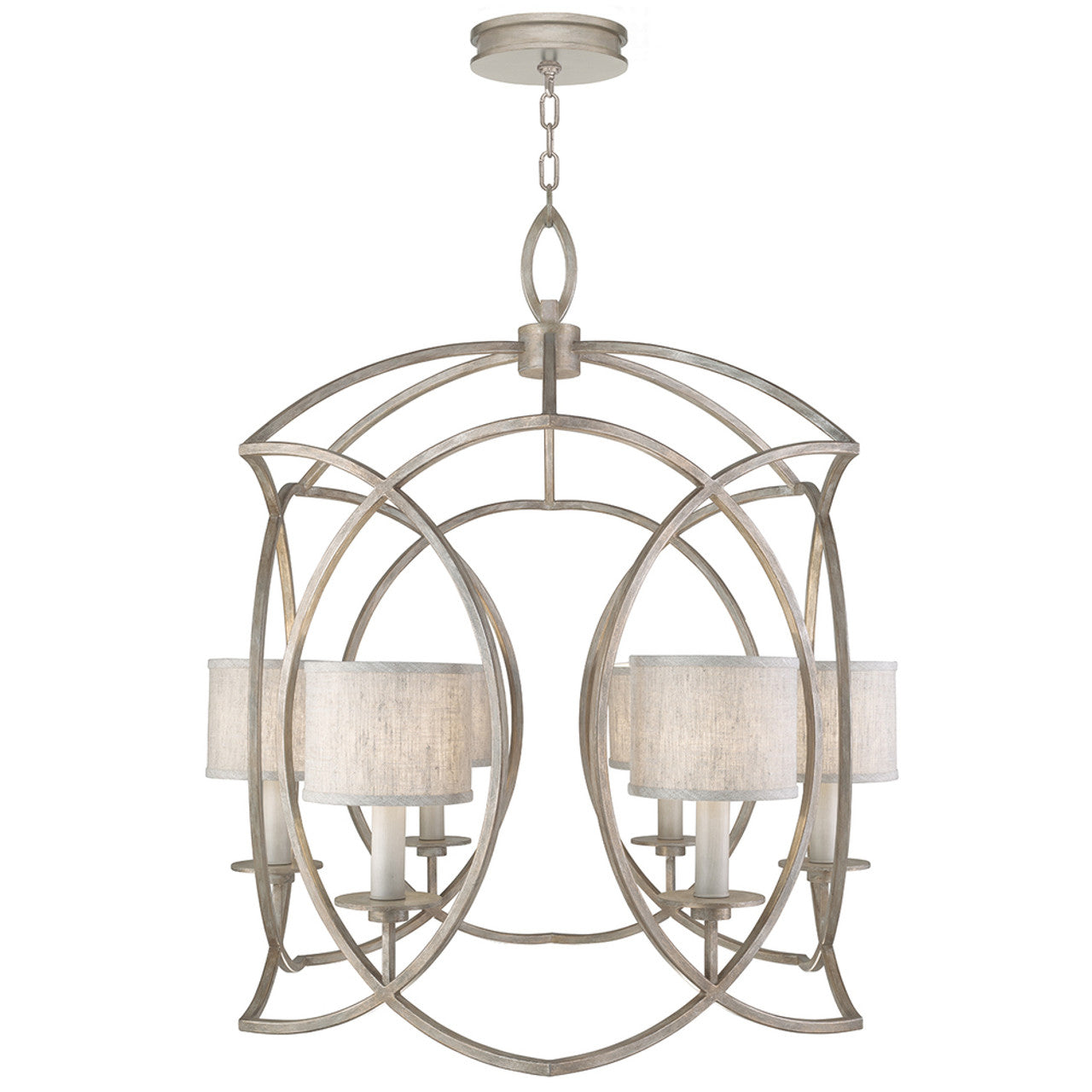 Cienfuegos Chandelier, Round, 6-Light, Weathered Griege Patina, 30.5"W (889840-21ST KED8)