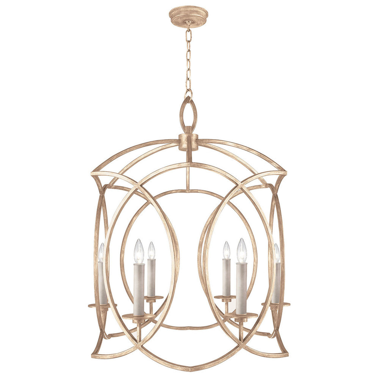 Cienfuegos Chandelier, Round, 6-Light, Gold, 28.5"W (889840-3ST KED5)