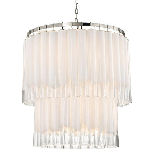 Tyrell Pendant, 13-Light, Polished Nickel, 31"W (8932-PN A2CXW)