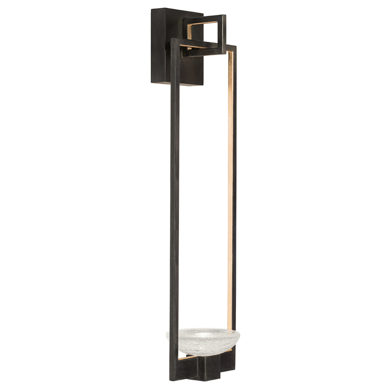 Delphi Wall Sconce, 1-Light, LED, Hand-Rubbed Black Iron, 26.75"H (893350-3ST KDF6)