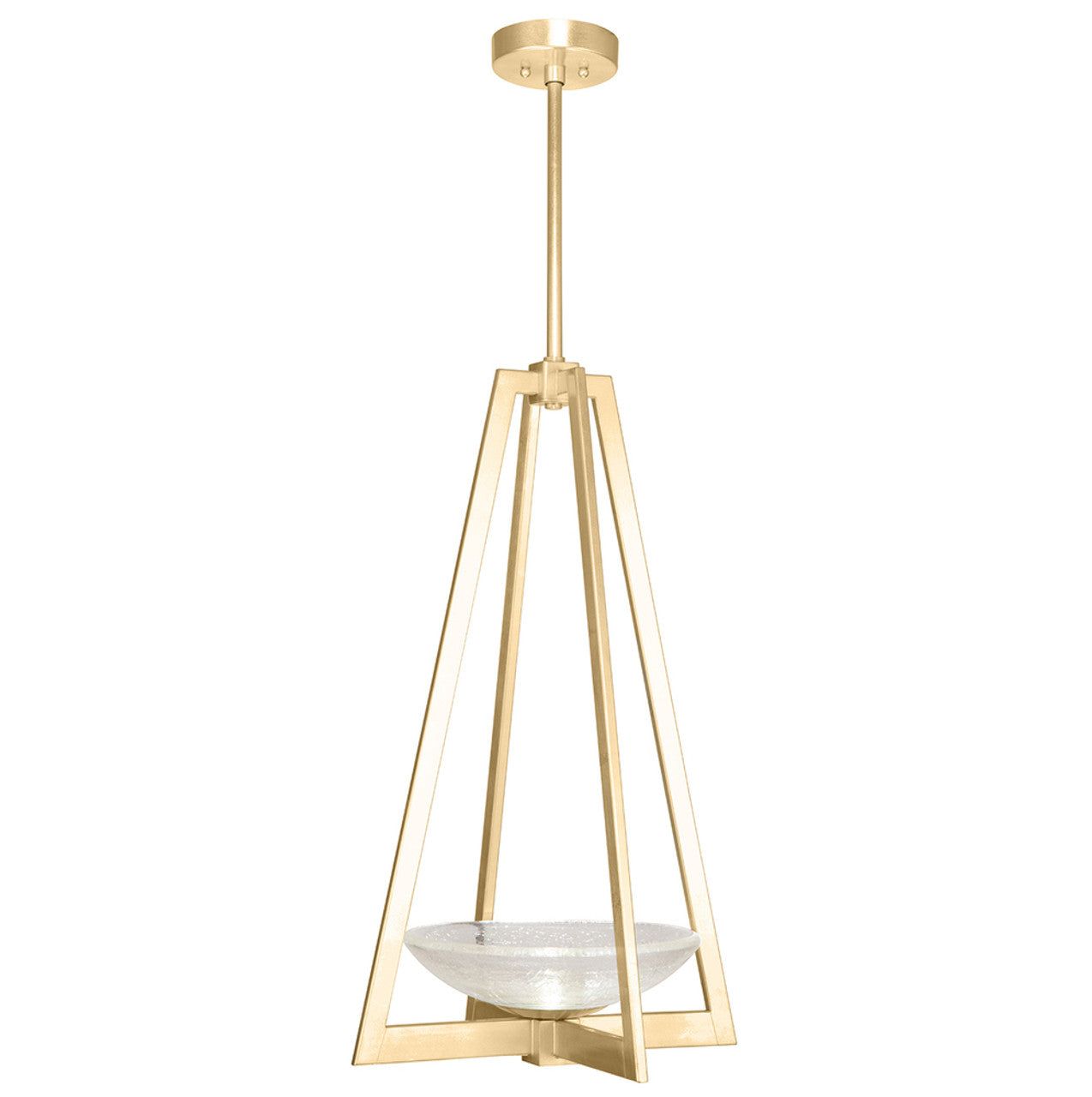 Delphi Pendant, Square, 2-Light, Gold Leaf, 17.5"W (896040-2ST KHAL)