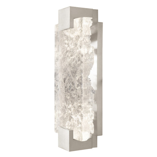 Terra Wall Sconce, 2-Light, LED, Silver Leaf, Clear Glass, 15.75"H (896650-21ST NF46)