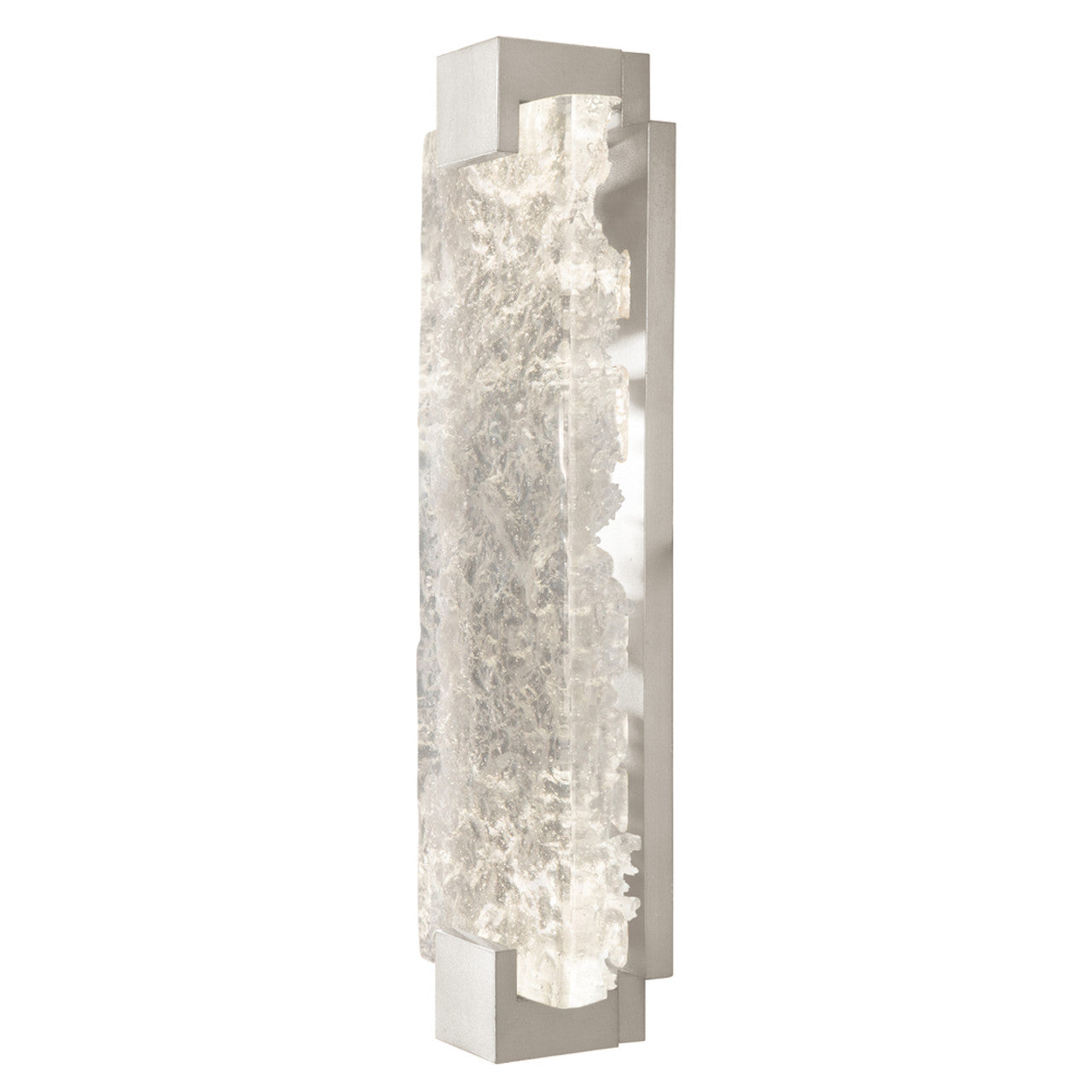 Terra Wall Sconce, 2-Light, LED, Silver Leaf, Clear Glass, 21.75"H (896750-21ST NF4D)