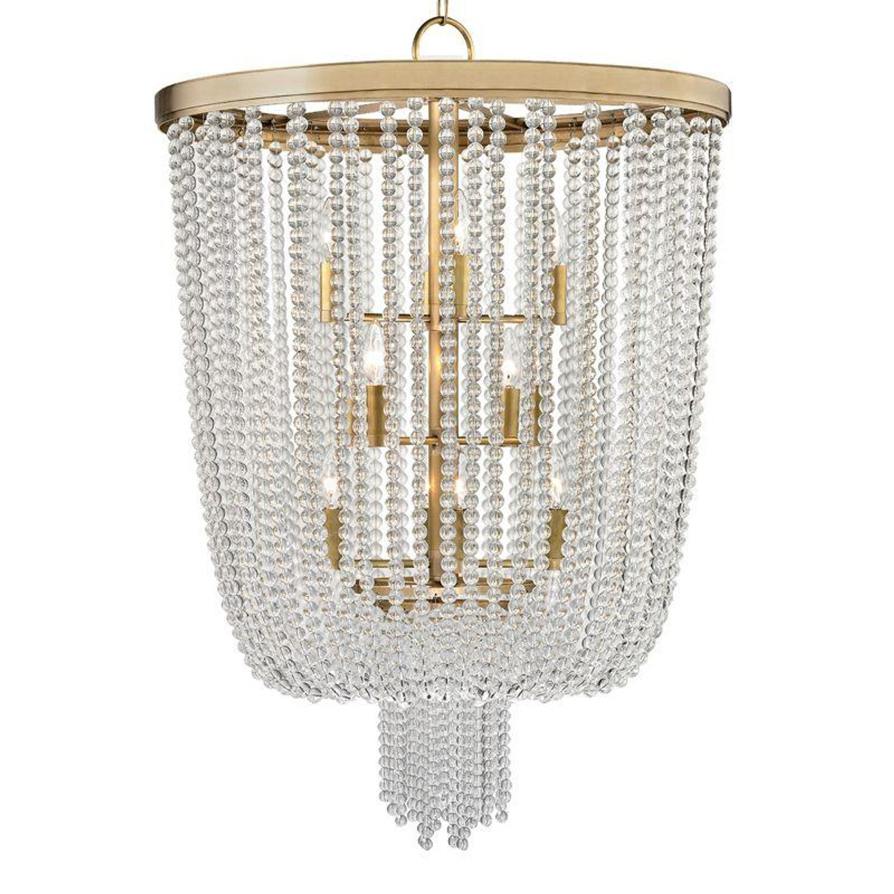 Royalton Pendant, 12-Light, Aged Brass, Clear Shade, 26"W (9026-AGB 9ZC8V)