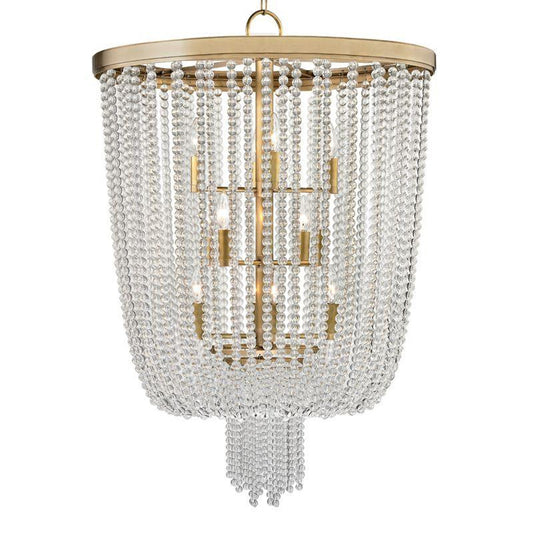 Royalton Pendant, 12-Light, Aged Brass, Clear Shade, 26"W (9026-AGB 9ZC8V)