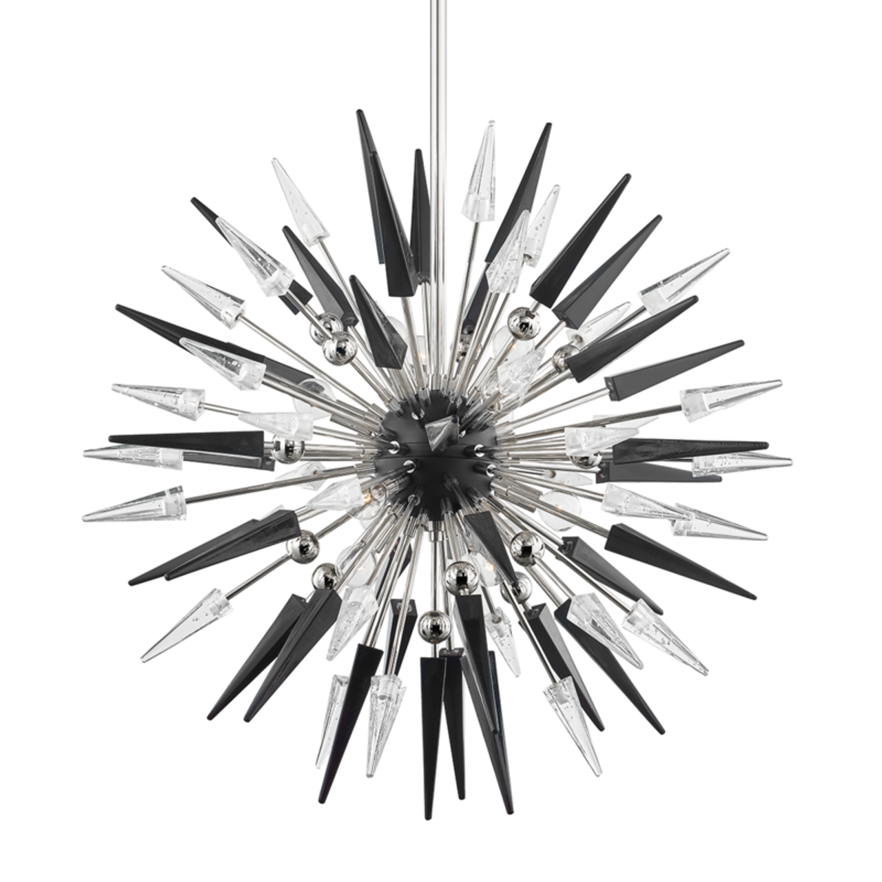 Sparta Chandelier, 12-Light, Polished Nickel, 32"W (9031-PN A8F9N)