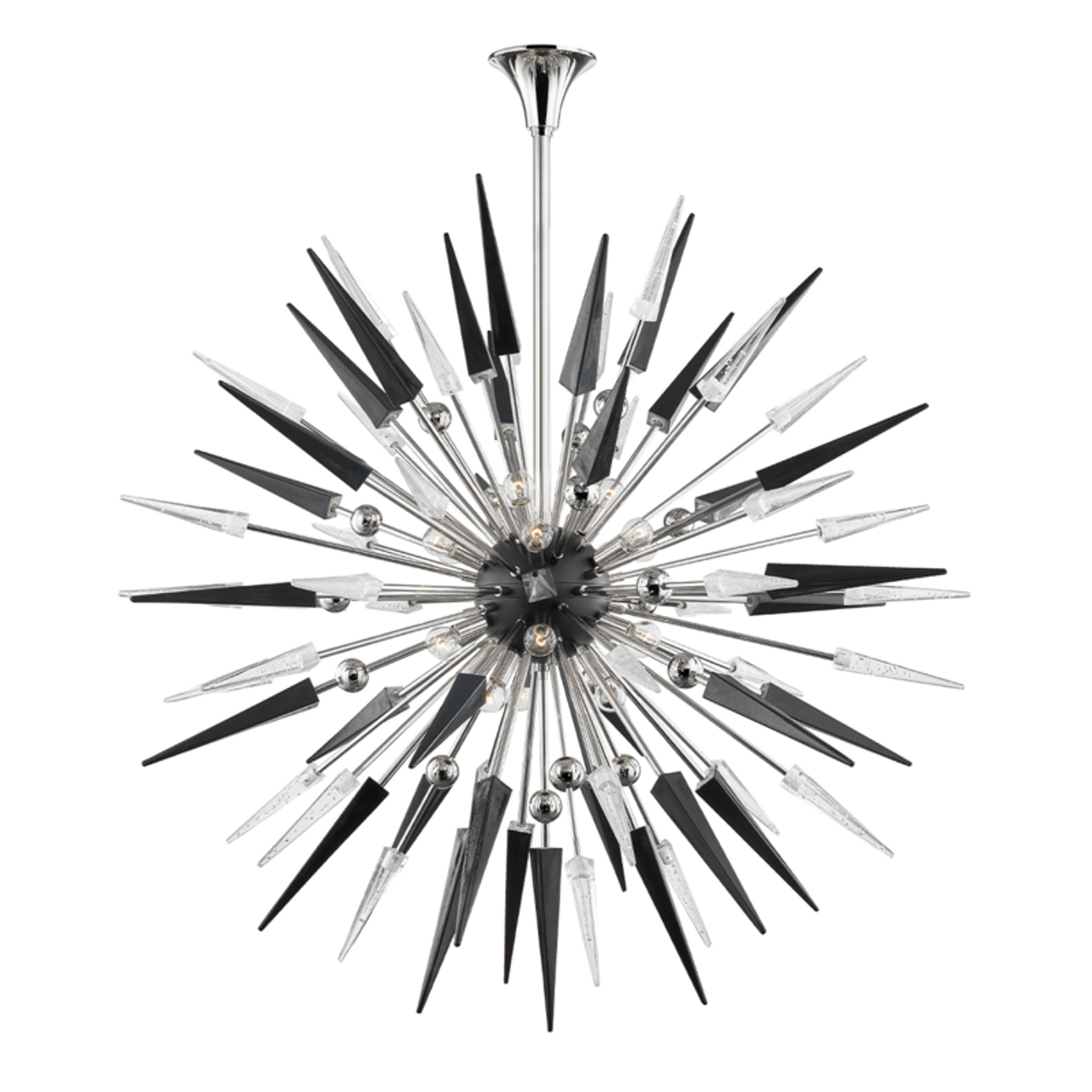 Sparta Chandelier, 18-Light, Polished Nickel, 48"W (9047-PN A8F9Q)