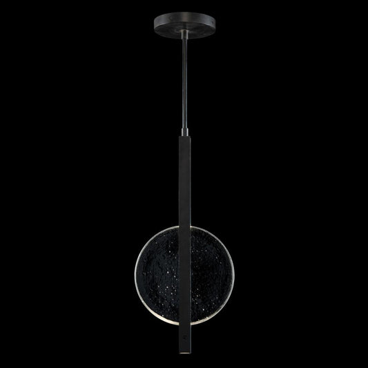 Selene Pendant, 2-Light, LED, Black, Clear Glass, 11"W (921340-1ST RGT2)