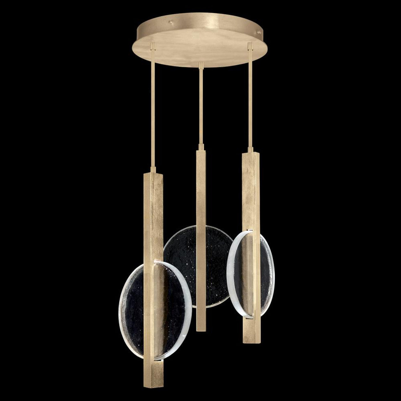 Selene Pendant, 6-Light, LED, Soft Gold, Clear Glass, 16"W (922240-5ST RHP9)