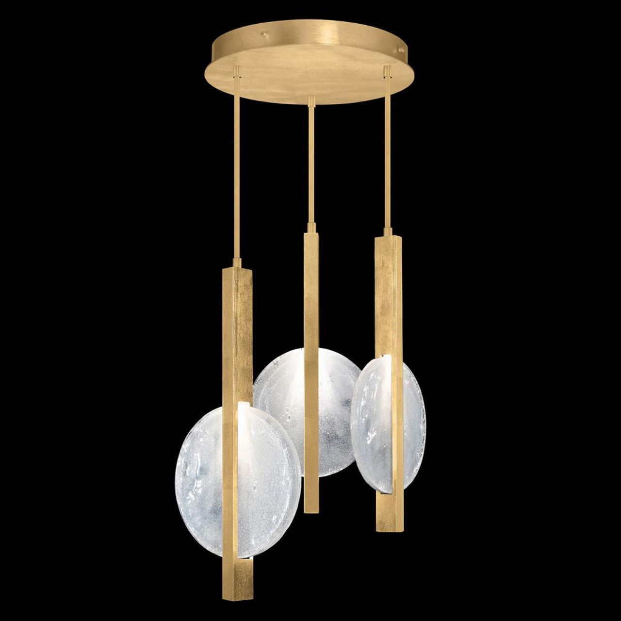 Selene Pendant, 6-Light, LED, Gold, White Glass, 16"W (922640-3ST RGTG)