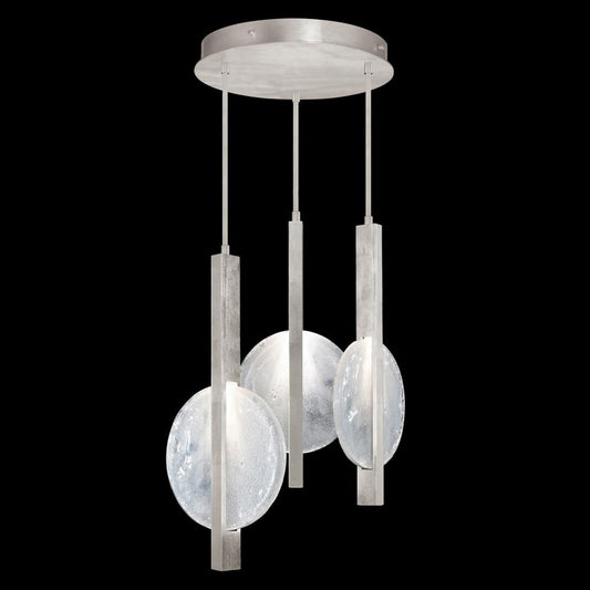 Selene Pendant, 6-Light, LED, Silver, White Glass, 16"W (922640-4ST RHNY)