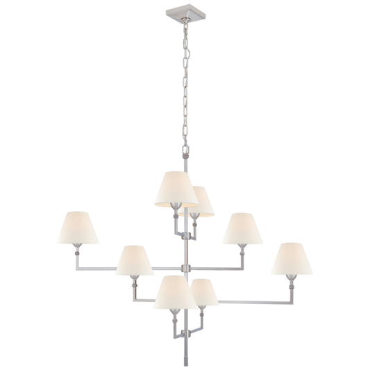 Jane Chandelier, 8-Light, Polished Nickel, 47.75"W (AH 5310PN-L CTYH5)