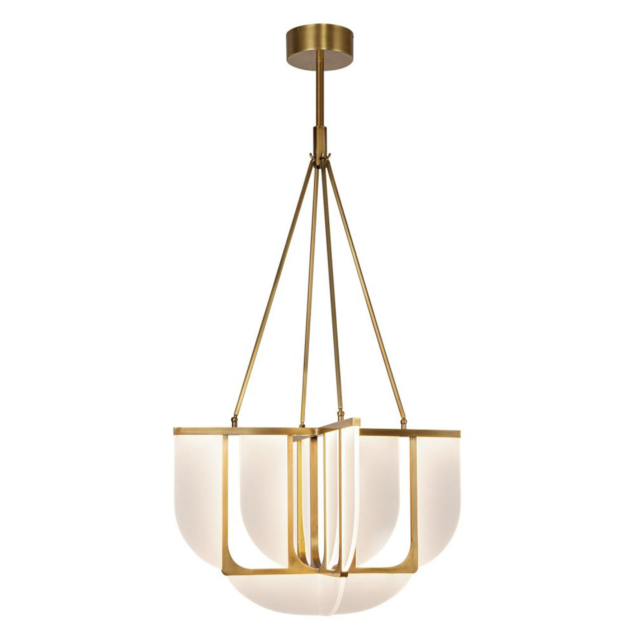 Anders Chandelier, 5-Light, LED, Vintage Brass, 54.75"H (CH336830VB 7072XLF)