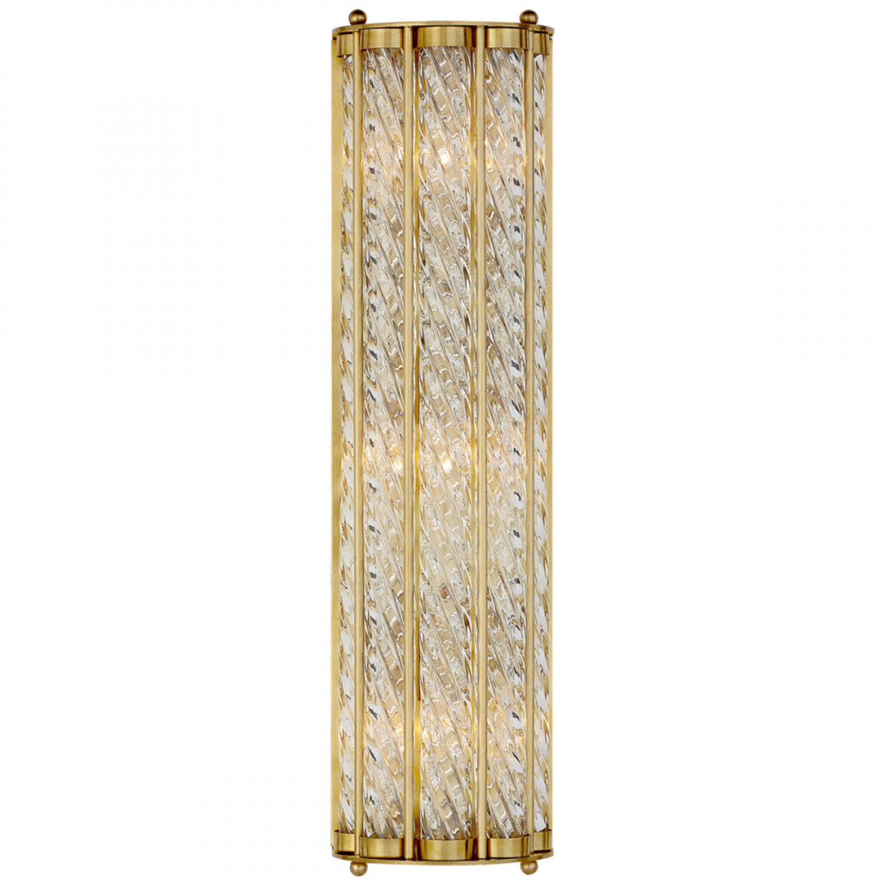 Eaton Linear Wall Sconce, 3-Light, Hand-Rubbed Antique Brass, 21"H (ARN 2027HAB CHYE9)