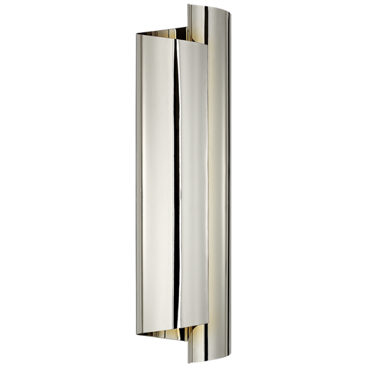 Iva Wrapped Wall Sconce, 3-Light, Polished Nickel, 24"H (ARN 2066PN CHZAW)