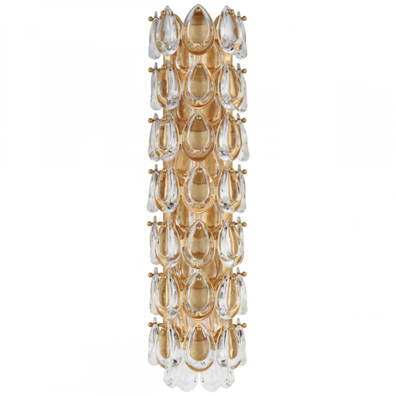 Liscia Wall Sconce, 3-Light, Gild, Crystal, 21.75"H (ARN 2171G-CG CM01R)