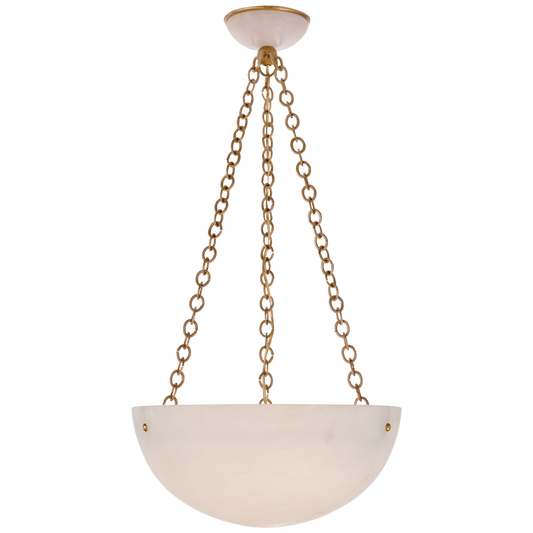 O'Connor Chandelier, 3-Light, Hand-Rubbed Antique Brass, 16"W (ARN 5202HAB/ALB 2MWJW)