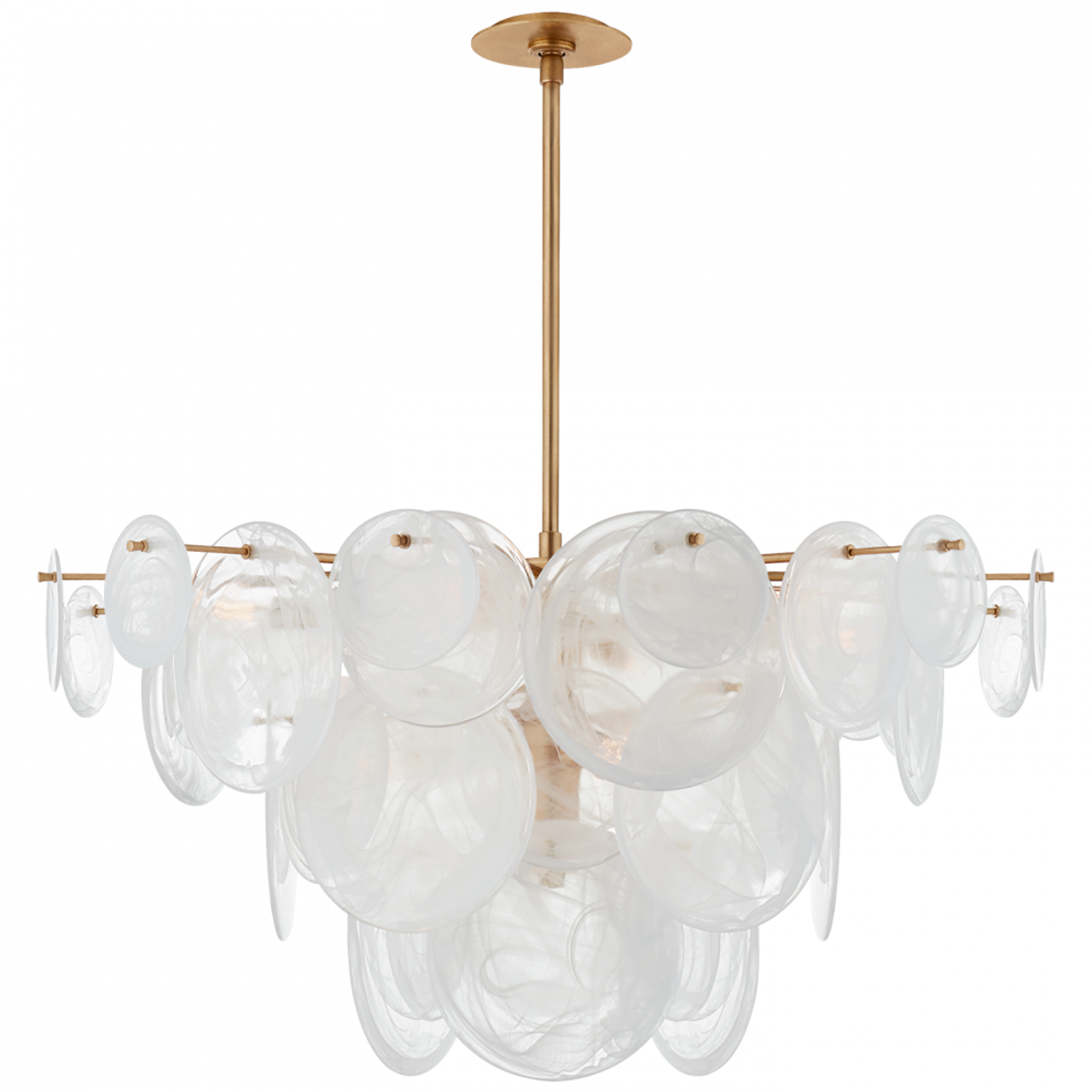 Loire Chandelier, 9-Light, Gild, 37.25"W (ARN 5450G-WSG CM020)