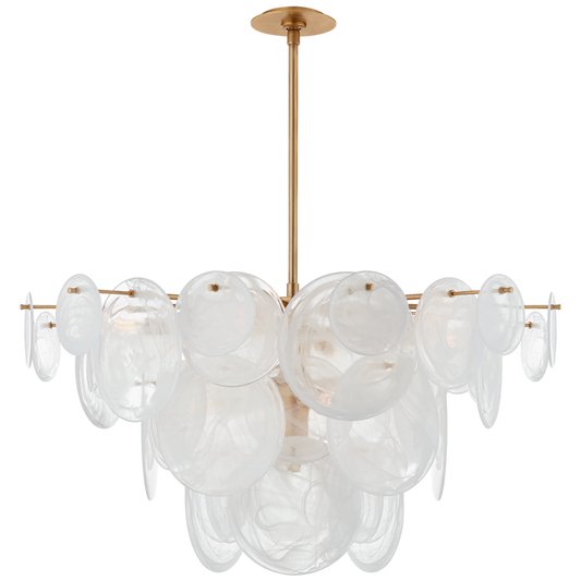 Loire Chandelier, 9-Light, Gild, 37.25"W (ARN 5450G-WSG CM020)