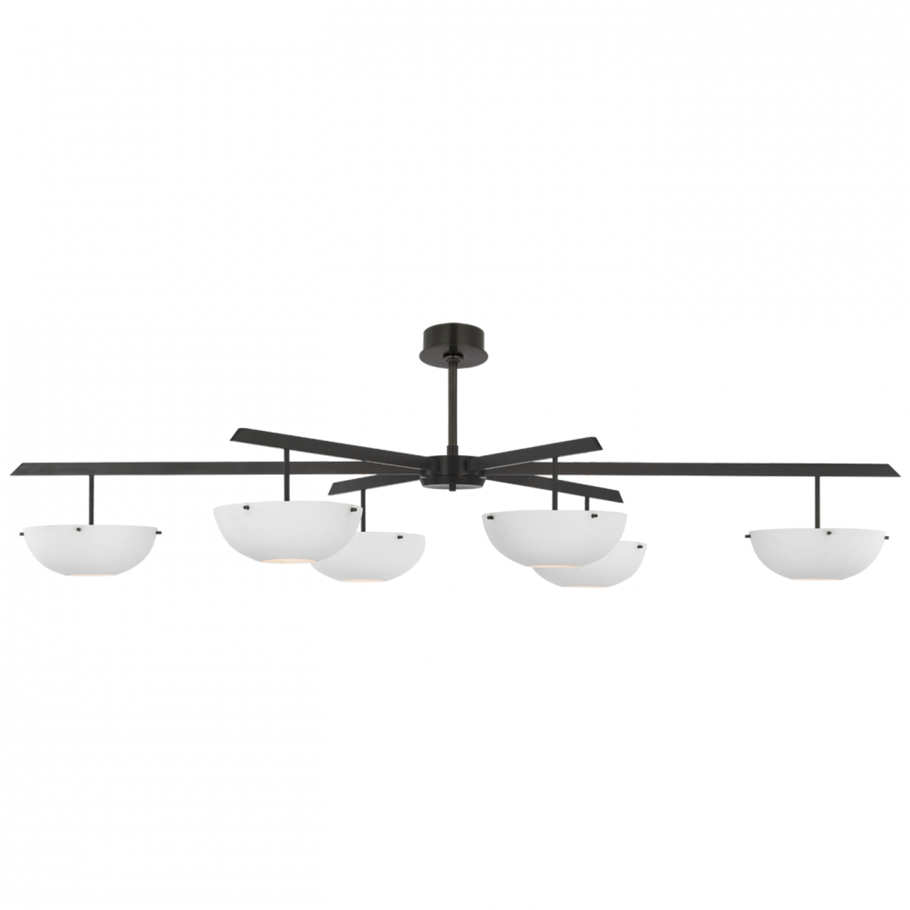 Valencia LED Grande Chandelier - Bronze and Matte White