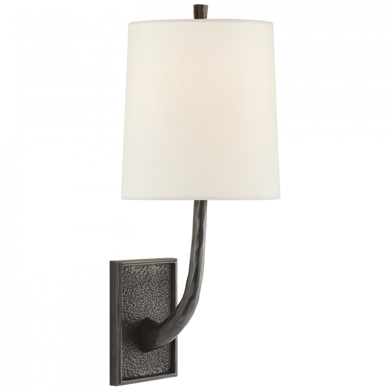 Lyric Branch Sconce, 1-Light, Bronze, Linen Shade, 19"H (BBL 2030BZ-L D31HW)