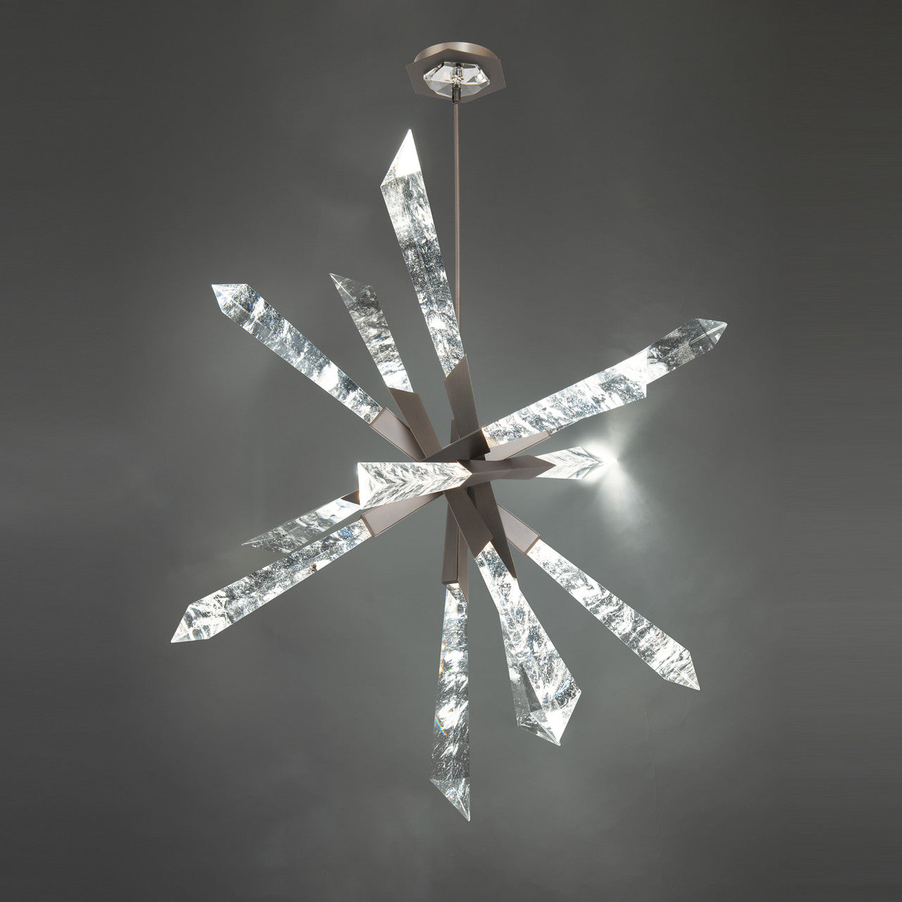 Solitude Pendant, Integrated LED, Antique Nickel, Optic Haze Quartz (BPD31236-AN YUEX014AZW)