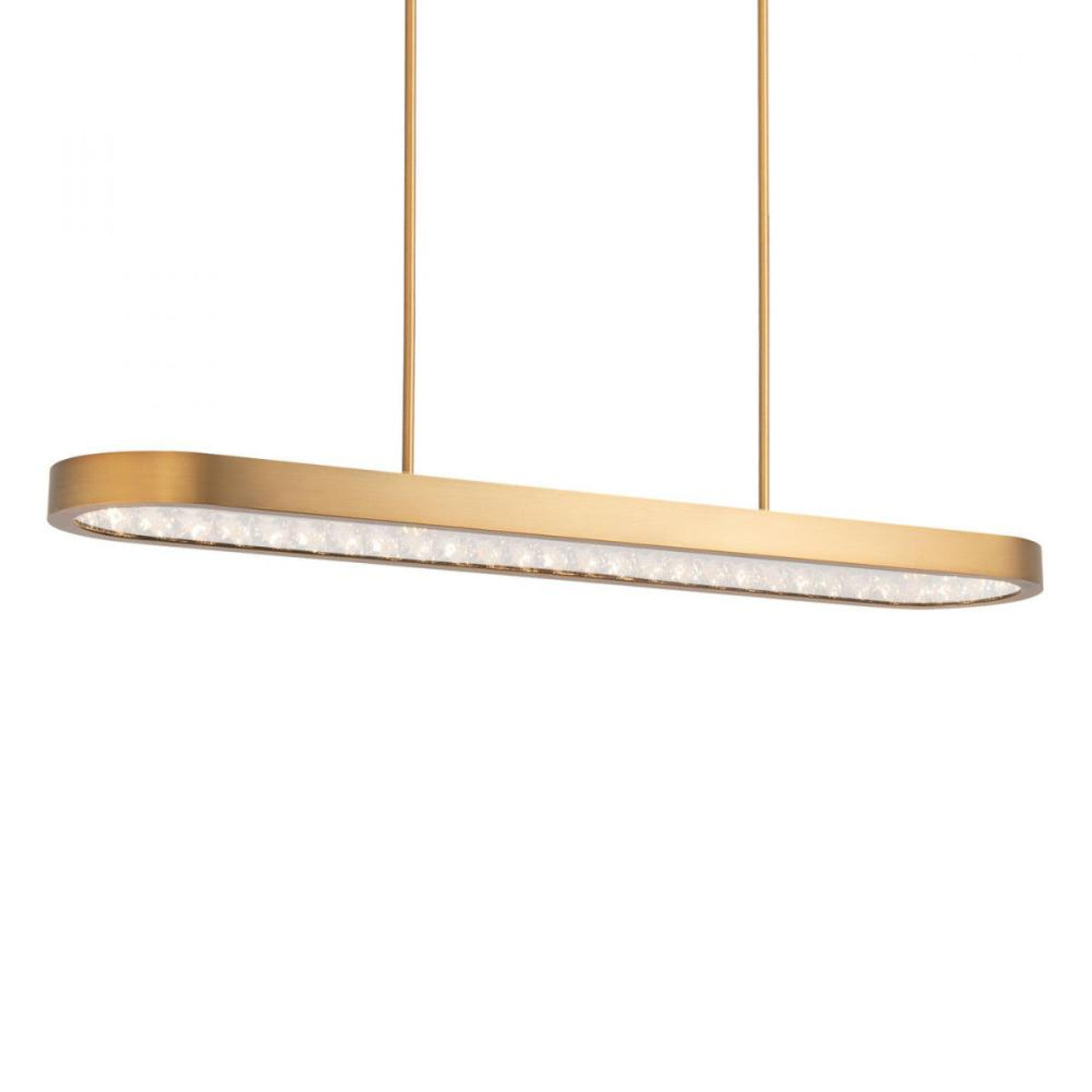 Marquis Linear Pendant, Integrated LED, Aged Brass, Crystals from Swarovski (BPD83247-AB YUEX014CWR)