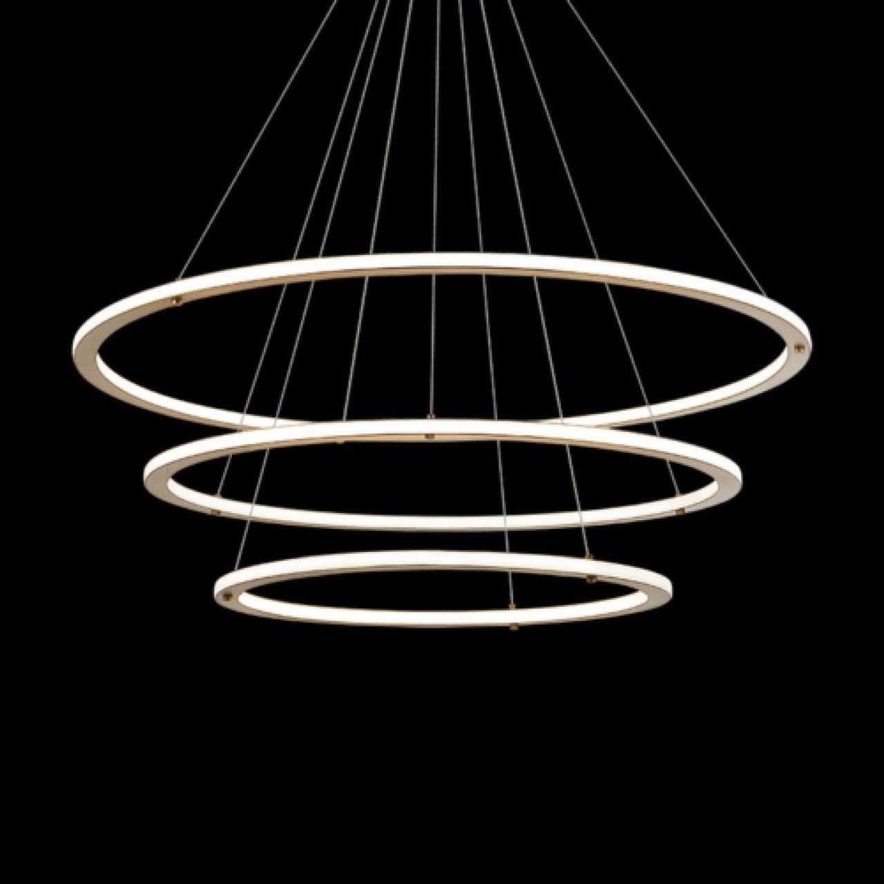 Victoria Chandelier, 3-Light, LED, Black, 123"H (C66196BG 3060NMR)