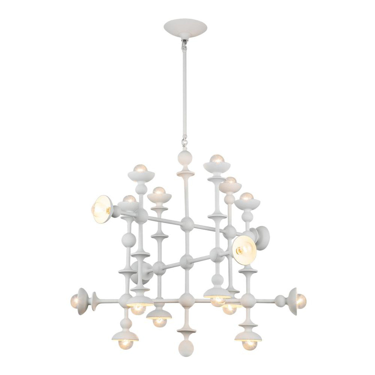 Cadence Chandelier, 18-Light, Antique White, 30"D (CH328129AW 7072WKK)