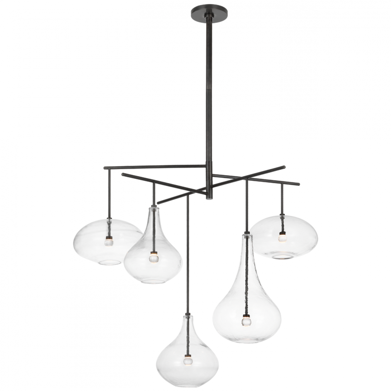 Lomme XL Chandelier - Gun Metal