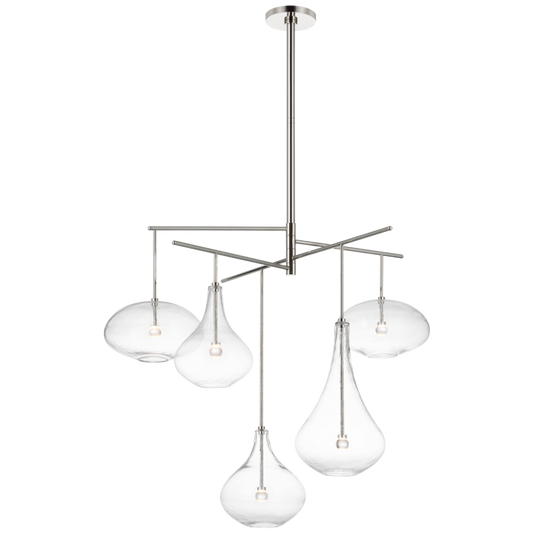 Lomme XL Chandelier - Polished Nickel