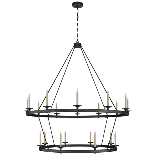 Launceton Chandelier, 20-Light, Bronze, 63.5"W (CHC 1609BZ CTWKU)