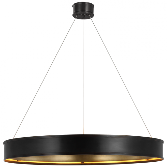 Connery Ring Chandelier, 1-Light, LED, Bronze, 40"W (CHC 1616BZ CU1E4)